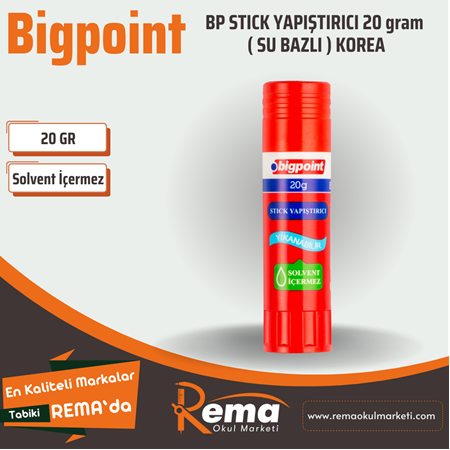 Bigpoint BP Stick Yapıştırıcı 20 gram (Su Bazlı)