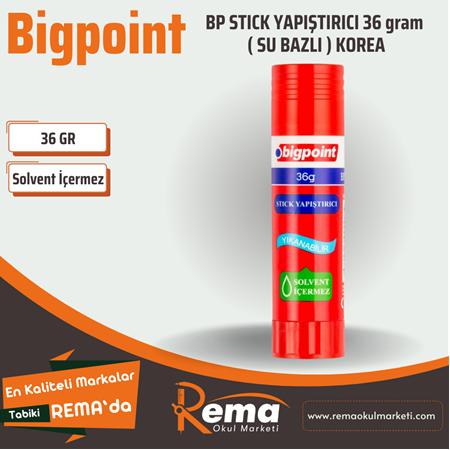 Bigpoint BP Stick Yapıştırıcı 36 gram (Su Bazlı)