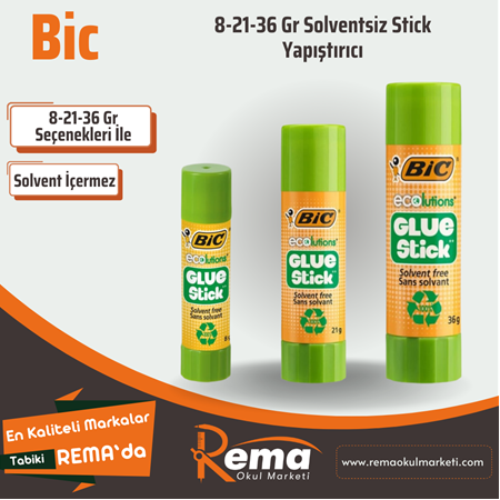 BIC 8-21-36 Gr Solventsiz Stick Yapıştırıcı